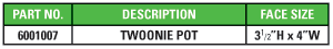 Twoonie Part Number