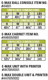 E-max Elite Dimensions