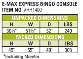 E-max Express Dimensions