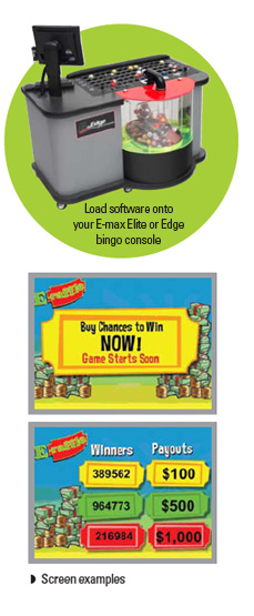 E-Raffle Screen Examples